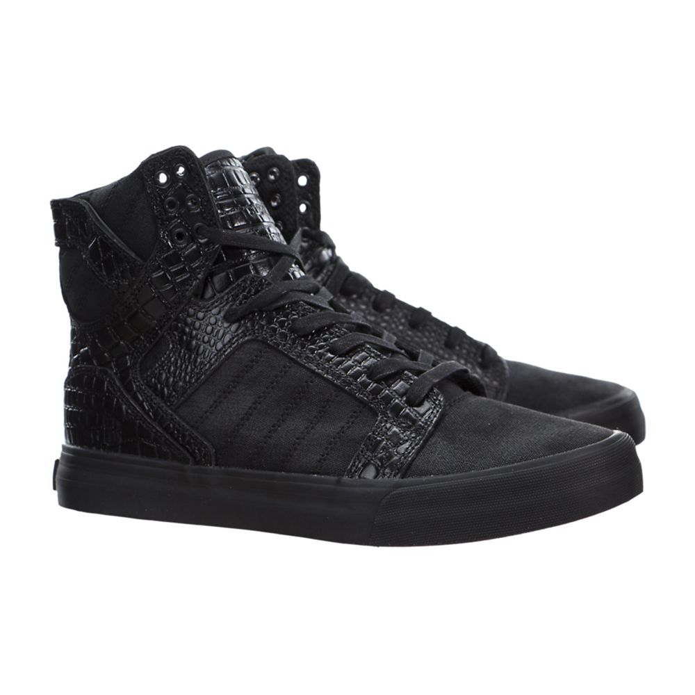 Baskets Montantes Supra SkyTop HF Noir Black/Black Homme | HSZ-80910276